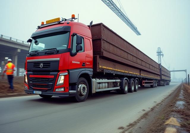 Logistics planning for infrastructure and construction site transport